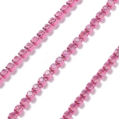 Iron Rhinestone Glass Cup Chain CH-U001-01E-1
