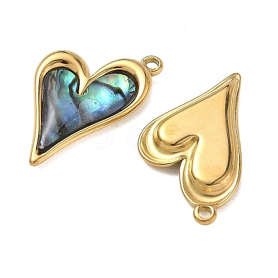 Natural Paua Shell Pendants STAS-G397-23G-02-1