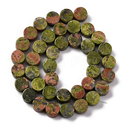 Natural Unakite Beads Strands G-C159-B05-01-1