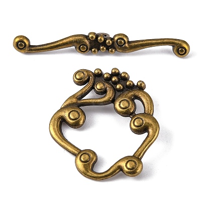Alloy Toggle Clasps LS-PALLOY-2152-AB-NR-1