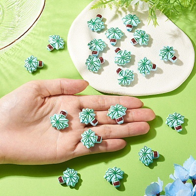20Pcs Printed Opaque Acrylic Beads OACR-TA0004-73B-1