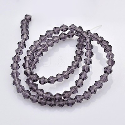 Faceted Bicone Glass Beads Strands EGLA-P017-4mm-03-1