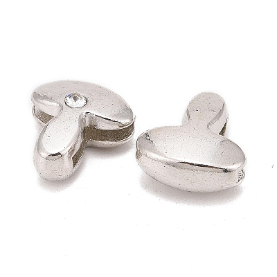 Letter Slider Beads for Watch Band Bracelet Making X-ALRI-O012-T-NR-1
