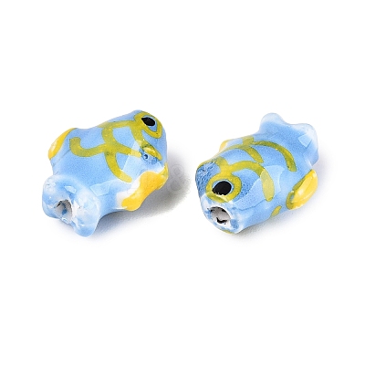 Handmade Porcelain Beads PORC-Q007-09E-1
