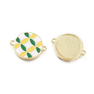 Brass Enamel Links Connectos KK-P9710-A02-1