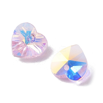 Electroplate Glass Charms GGLA-Z002-02H-1