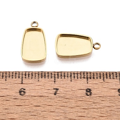 304 Stainless Steel Pendant Cabochon Component STAS-Q113-20G-1