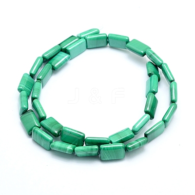 Natural Malachite Beads Strands G-D0011-03-8x12mm-1
