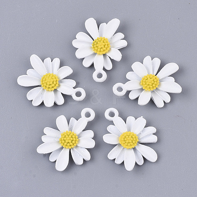 Spray Painted Alloy Pendants PALLOY-N0147-04E-1