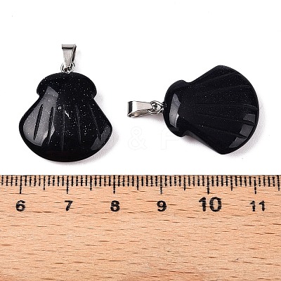 Synthetic Blue Goldstone Pendants G-T138-208K-1