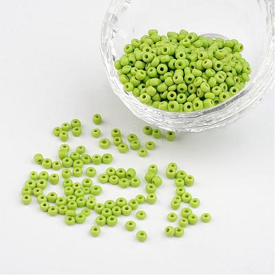 8/0 Opaque Colours Round Glass Seed Beads X-SEED-A010-3mm-44-1