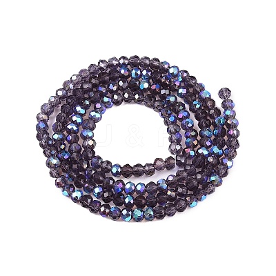 Electroplate Glass Beads Strands EGLA-A044-T2mm-L15-1