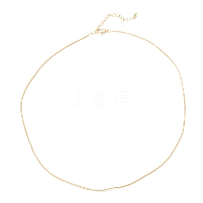 Brass Snake Chain Necklaces NJEW-K123-07G-1