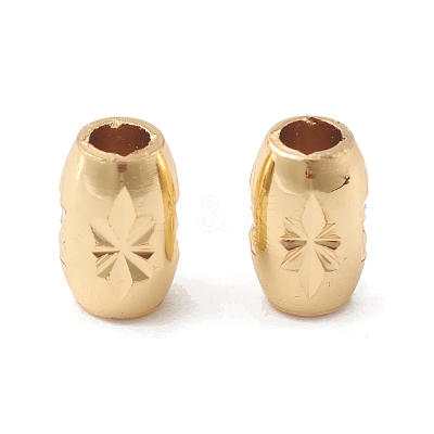 Rack Plating Brass Beads KK-G452-39G-1