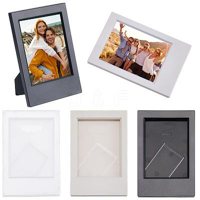 6Pcs 3 Colors Acrylic 3-inch Instant Camera Photo Frame AJEW-CP0011-27-1