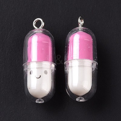 Translucent Plastic Pendants X-KY-L006-29G-1