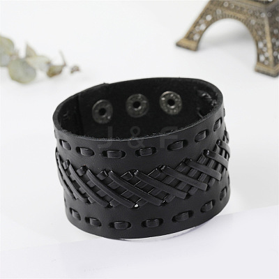 Cowhide Cord Bracelets FS-WGA1EE3-01-1