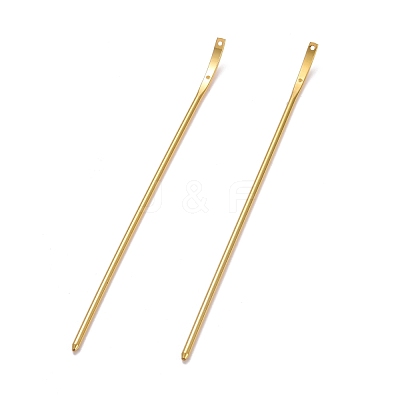 Brass Hair Stick Findings KK-F830-03G-1