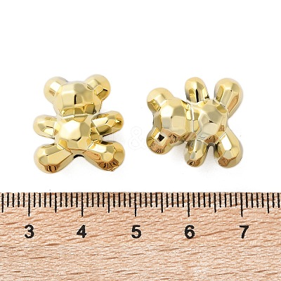 Electroplate Plating Opaque Acrylic Beads PACR-D288-05G-1
