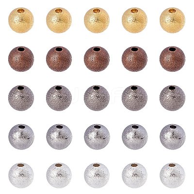 Brass Textured Beads KK-AR0001-28-1