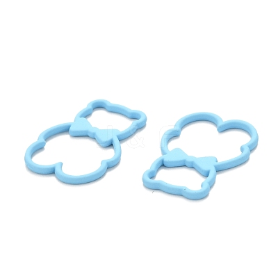 Spray Painted Alloy Pendents PALLOY-F278-01C-1