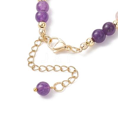 Adjustable Natural Quartz and Freshwater Pearl Beads Bead Bracelets BJEW-JB13031-1