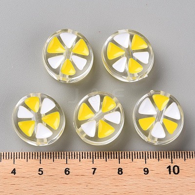 Transparent Enamel Acrylic Beads TACR-S155-005G-1