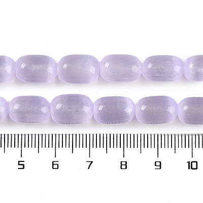 Natural Selenite Beads Strands G-F750-19-1