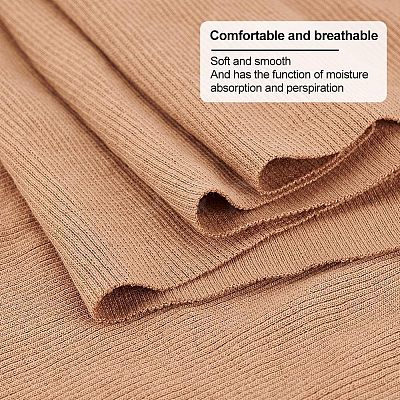 Cotton Stretch Kintted Rib Fabric FIND-WH0152-192A-1