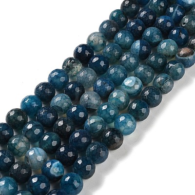 Natural Agate Beads Strands G-M437-C01-01B-1