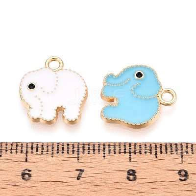 Alloy Enamel Charms PALLOY-T092-31G-1