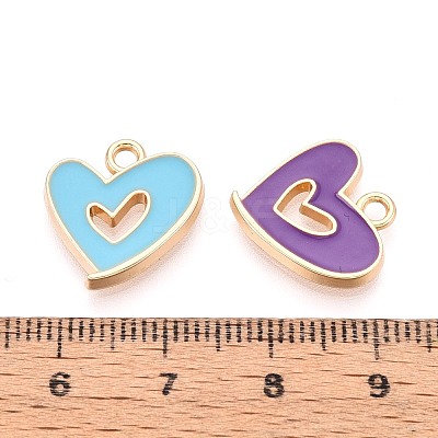 Alloy Enamel Pendants PALLOY-T092-27G-1