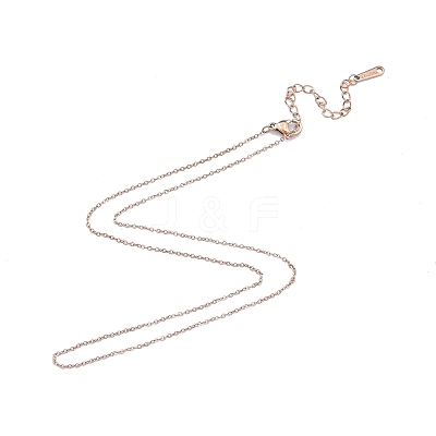 304 Stainless Steel Cable Chains Necklace for Men Women LS-NJEW-N050-A03-R12-1