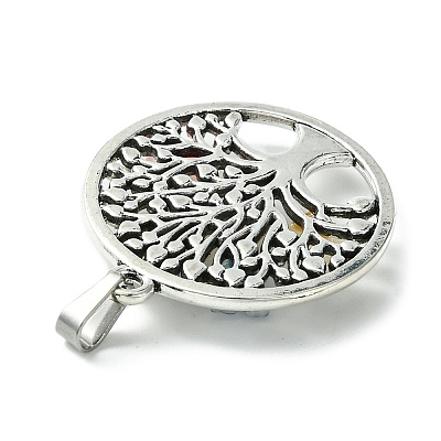 Antique Silver Tone Alloy Pendants PALLOY-JF02361-01-1