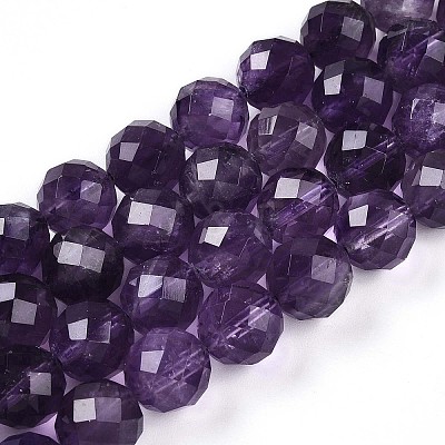 Natural Amethyst Beads Strands G-S345-10mm-32-1