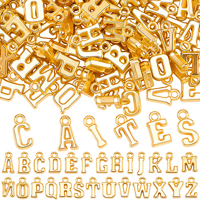 300Pcs Electroplated Plastic Charms KY-SC0002-61G-1