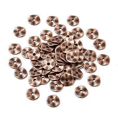 Tibetan Style Alloy Wavy Spacer Beads RLF9350Y-NF-1