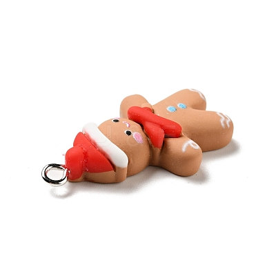 Christmas Opaque Resin Pendants RESI-G043-A06-1