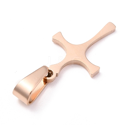 304 Stainless Steel Pendants STAS-H122-03RG-1