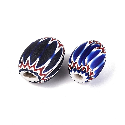 Handmade Millefiori Glass Barrel Beads LA-N002-31A-1