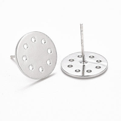 Rack Plating Brass Earring Findings KK-C237-06P-1
