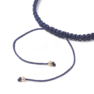 3Pcs Brass Beads Braided Bead Bracelets for Women BJEW-JB13223-1