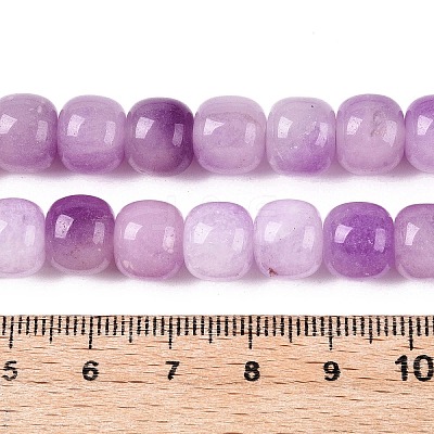 Dyed Natural White Jade Beads Strands G-T138-D03-1