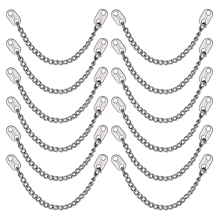 12Pcs Zinc Alloy Coat Hanging Chain FIND-PH0038-69P-1