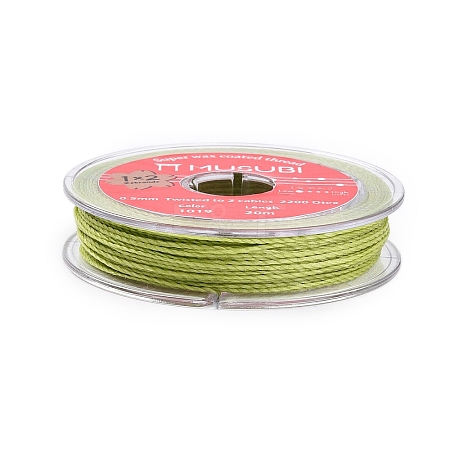 2-Ply Round Waxed Cotton Thread Cords YC-T004-01A-22-1