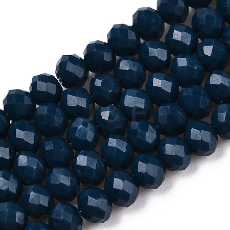 Opaque Solid Color Glass Beads Strands LS-EGLA-A034-P1mm-D16-1