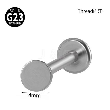 G23 Titanium 17 Gauge Threadless Labrets WGEEA58-05-1