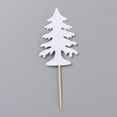 Paper Christmas Trees Cake Insert Card Decoration DIY-H108-16-1