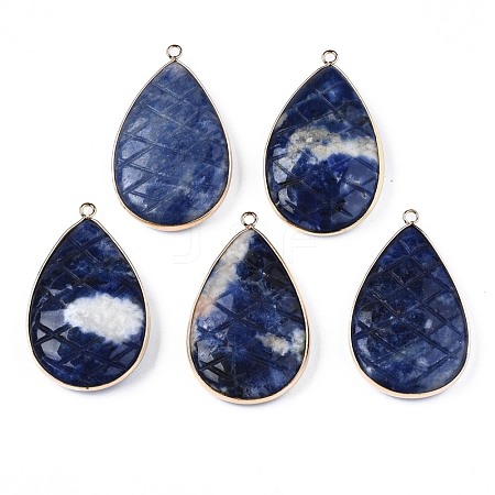 Natural Sodalite Pendants G-N326-108G-1