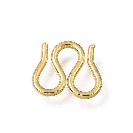 Brass M-Hook Clasps KK-CBA0DF0-14D-G-1